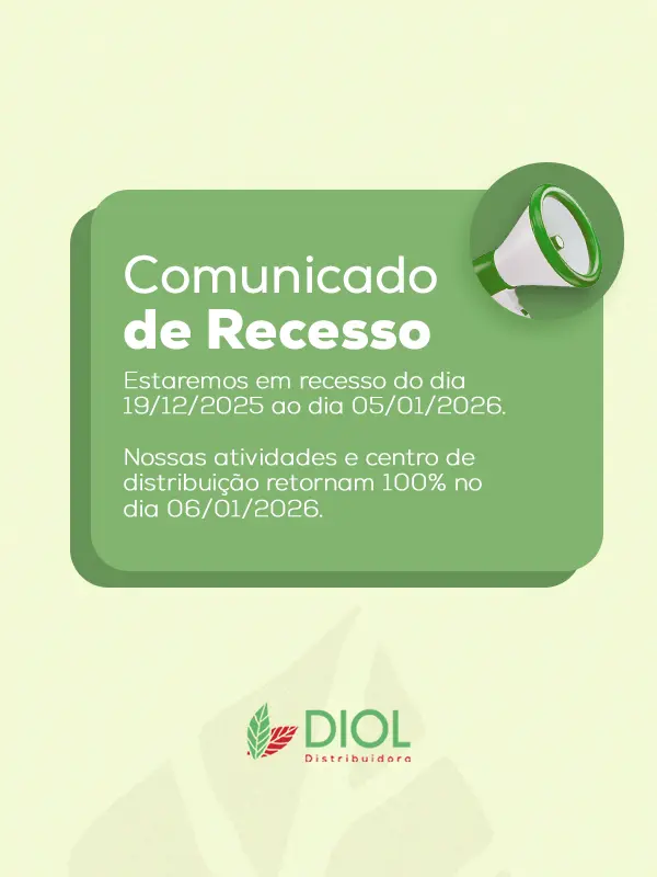 Banner de recesso da Diol